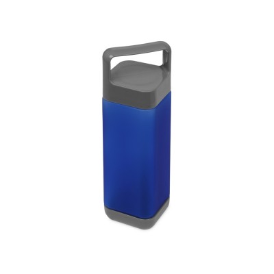 Купить Бутылка для воды Balk 650 мл soft-touch, синий с нанесением