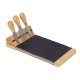 Купить Набор для сыра из сланцевой доски и ножей Bamboo collection Taleggio с нанесением логотипа
