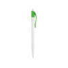 Купить Ручка шариковая Какаду, белый/зеленое яблоко с нанесением логотипа