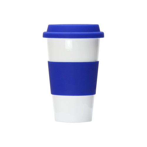 Купить Фарфоровая кружка с двойными стенками Toronto, 300 мл, синий с нанесением логотипа