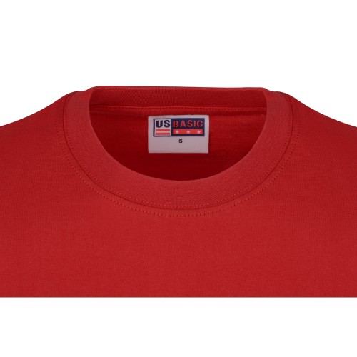 Купить Футболка Heavy Super Club с боковыми швами, мужская, красный с нанесением логотипа