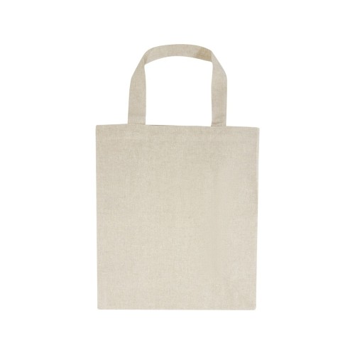 Купить Pheebs, эко-сумка из переработанного хлопка, плотность 150 г/м2, heather natural с нанесением логотипа