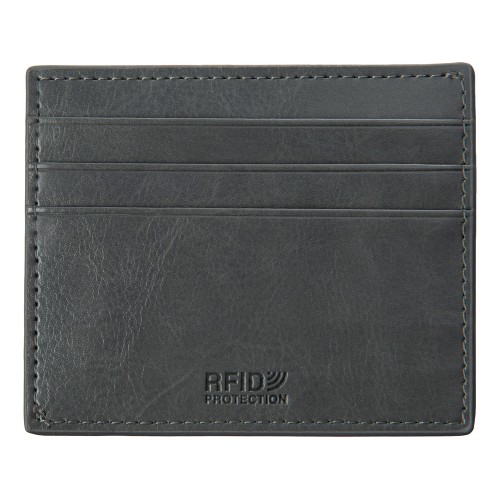Купить Картхолдер для 6 пластиковых карт с RFID-защитой Fabrizio, серый (Р) с нанесением логотипа