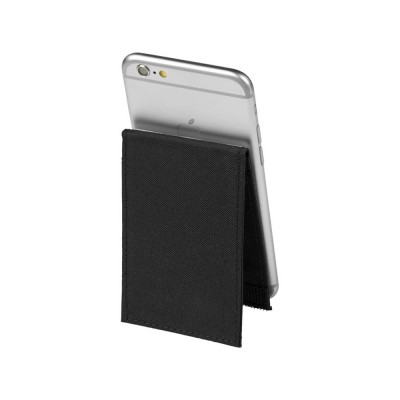 Купить Кошелек-подставка для телефона RFID премиум-класса, черный с нанесением