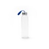 Купить Бутылка стеклянная CAMU в чехле из неопрена, 500 мл, прозрачный/королевский синий с нанесением логотипа