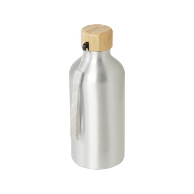 Купить Бутылка для воды Malpeza из переработанного алюминия, 500 мл - Серебряный с нанесением логотипа