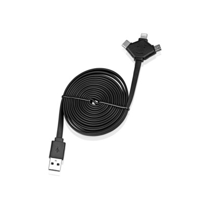 Купить USB-переходник XOOPAR W CABLE 3 в 1 с нанесением логотипа