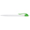 Купить Ручка шариковая Какаду, белый/зеленое яблоко с нанесением логотипа