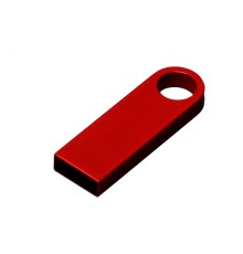 USB 2.0-флешка на 32 Гб с мини чипом и круглым отверстием, красный