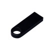 Купить USB 2.0-флешка на 8 Гб с мини чипом и круглым отверстием, черный с нанесением логотипа