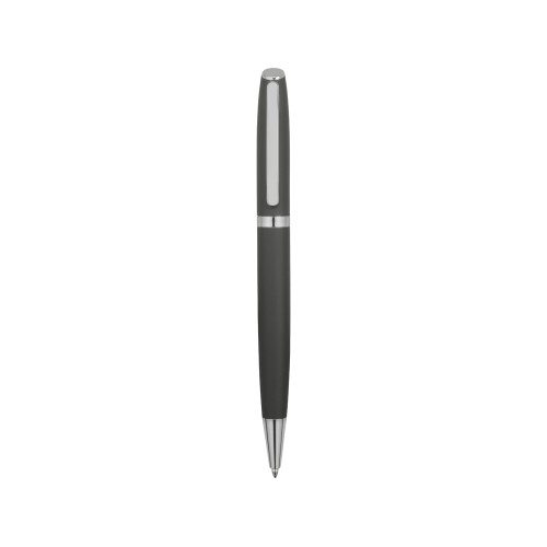 Купить Ручка металлическая шариковая Flow soft-touch, серый/серебристый с нанесением логотипа Купить Ручка металлическая шариковая Flow soft-touch, серый/серебристый с нанесением логотипа