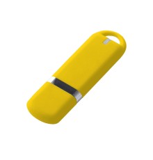 USB-флешка на 8 ГБ 3.0 USB, с покрытием soft-touch, жёлтый