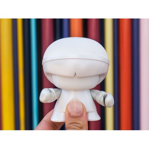 Купить Портативная колонка Bluetooth XOOPAR mini Xboy Metallic, белый с нанесением логотипа Купить Портативная колонка Bluetooth XOOPAR mini Xboy Metallic, белый с нанесением логотипа