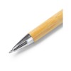 Купить Ручка шариковая TUCUMA с корпусом из бамбука, бежевый/серебристый с нанесением логотипа