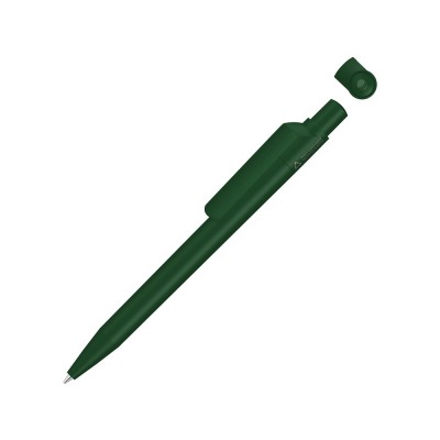Ручка шариковая из переработанного пластика с матовым покрытием ON TOP RECY, зеленый