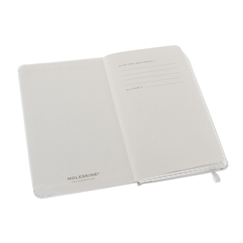 Купить Записная книжка Moleskine Classic (в клетку), Pocket (9х14 см), белый с нанесением логотипа