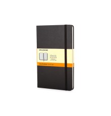 Записная книжка Moleskine Classic (в линейку) в твердой обложке, Pocket (9x14см), черный