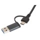 Купить USB-концентратор Command, серый с нанесением логотипа