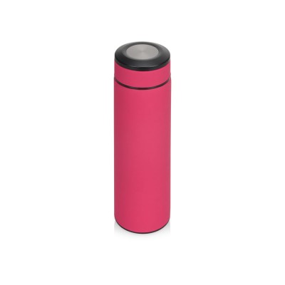Купить Термос Confident с покрытием soft-touch 420мл, розовый с нанесением логотипа