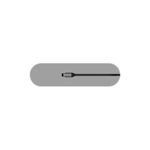 Купить Хаб USB Type-C 3.0 для ноутбуков Falcon, серый с нанесением логотипа