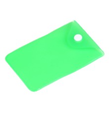 Прозрачный кармашек PVC, зеленый цвет
