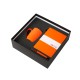 Купить Подарочный набор c блокнотом C2, ручкой и кружкой, оранжевый с нанесением логотипа