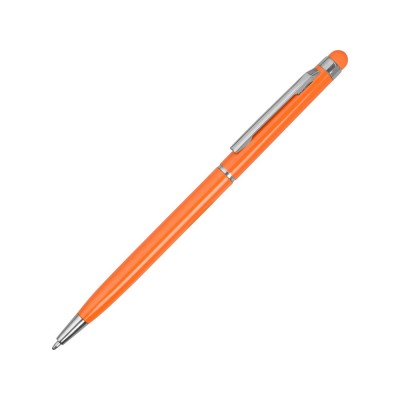Купить Ручка-стилус металлическая шариковая Jucy, оранжевый с нанесением