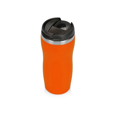 Купить Термокружка Double wall mug C1, soft touch, 350 мл, оранжевый с нанесением логотипа
