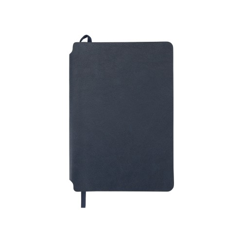 Купить Блокнот Notepeno 130x205 мм с тонированными линованными страницами, темно-синий с нанесением логотипа Купить Блокнот Notepeno 130x205 мм с тонированными линованными страницами, темно-синий с нанесением логотипа
