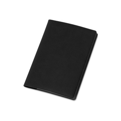 Купить Обложка для паспорта с RFID защитой отделений для пластиковых карт Favor, черная с нанесением логотипа