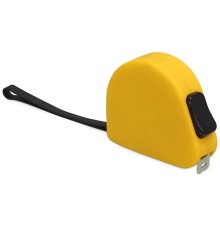 Рулетка 3м Meter, софт-тач, желтый
