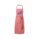 Купить Pheebs 200 g/m2 recycled cotton apron, красный яркий с нанесением логотипа