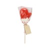 Купить Карамель леденцовая на сахаре Варежка 3D, 40г, красная с нанесением логотипа