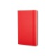 Купить Записная книжка Moleskine Classic (в клетку) в твердой обложке, Large (13х21см), красный с нанесением логотипа
