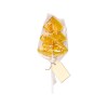 Купить Карамель леденцовая на сахаре Елочка нарядная, 50г, желтый с нанесением логотипа