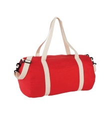 Хлопковая сумка Barrel Duffel, красный/бежевый