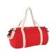 Купить Хлопковая сумка Barrel Duffel, красный/бежевый с нанесением логотипа
