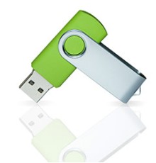 Флешка PVC001 (салатовый 368 c) с чипом 4 гб
