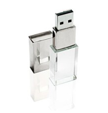 Флешка ST001 (глянец) с чипом 32 гб с белой подсветкой