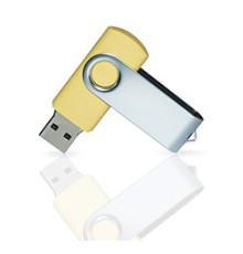 Флешка PVC001 (желтый 120 c) с чипом 4 гб