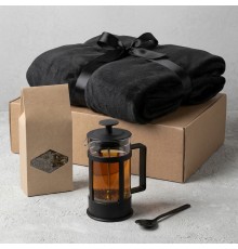Подарочный набор «Tea time» с пледом и чаем с логотипом