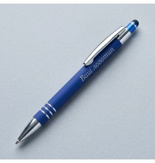 Ручка шариковая Sansen Soft Touch со стилусом с логотипом