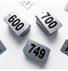 Таблички с номерами из алюминия