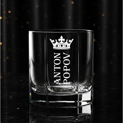 Стакан для виски с гравировкой имени: купить в Москве и с доставкой
